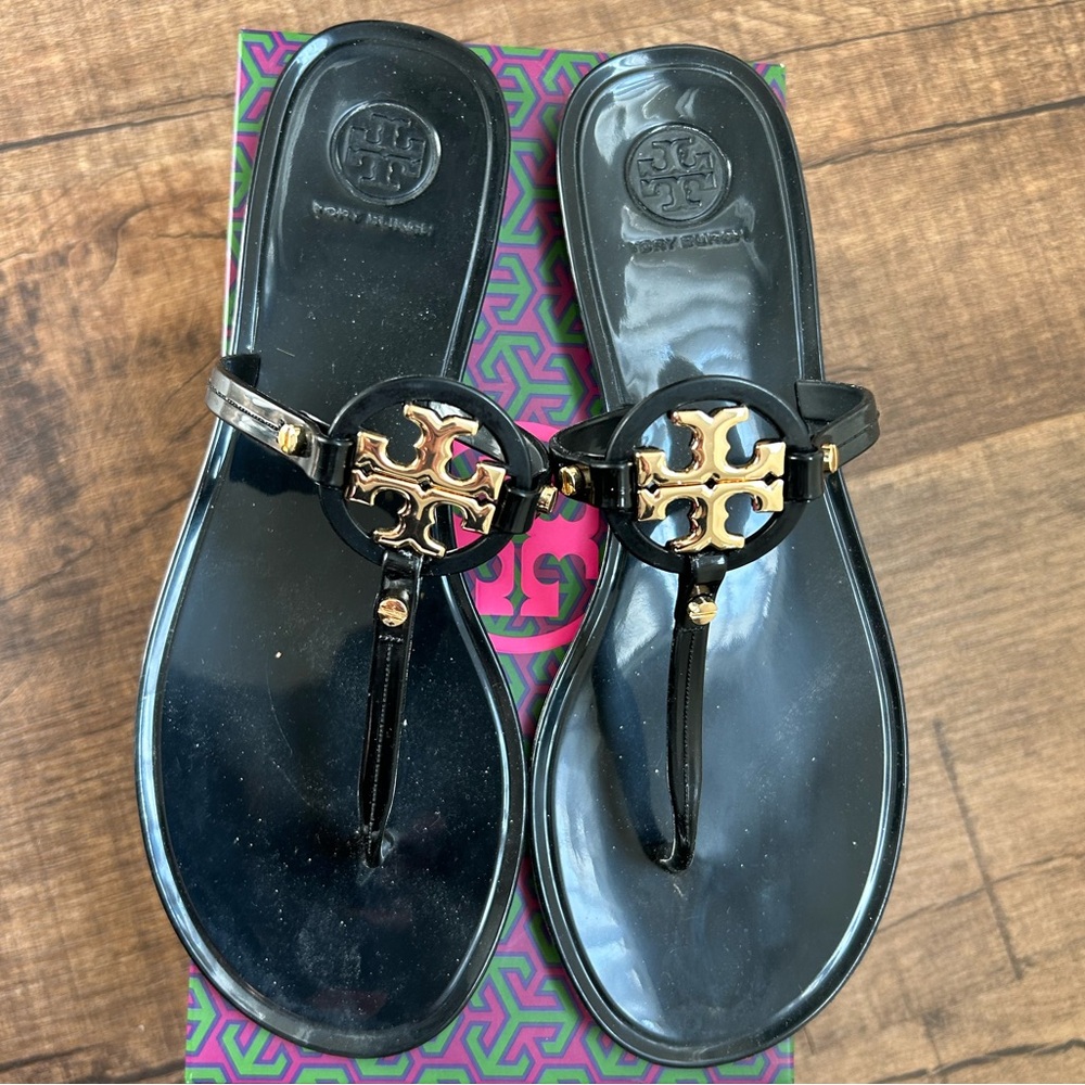 Tori Burch Mini Miller Flat Thong/Sandals